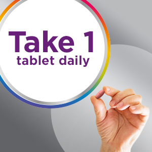 One tablet daily helps support your body’s needs for healthy aging*