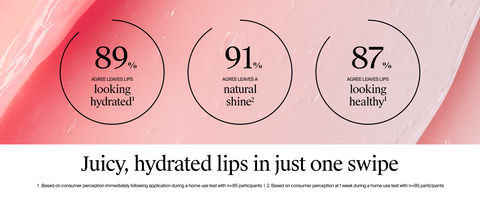 juicy hydrated lips in just one swipe