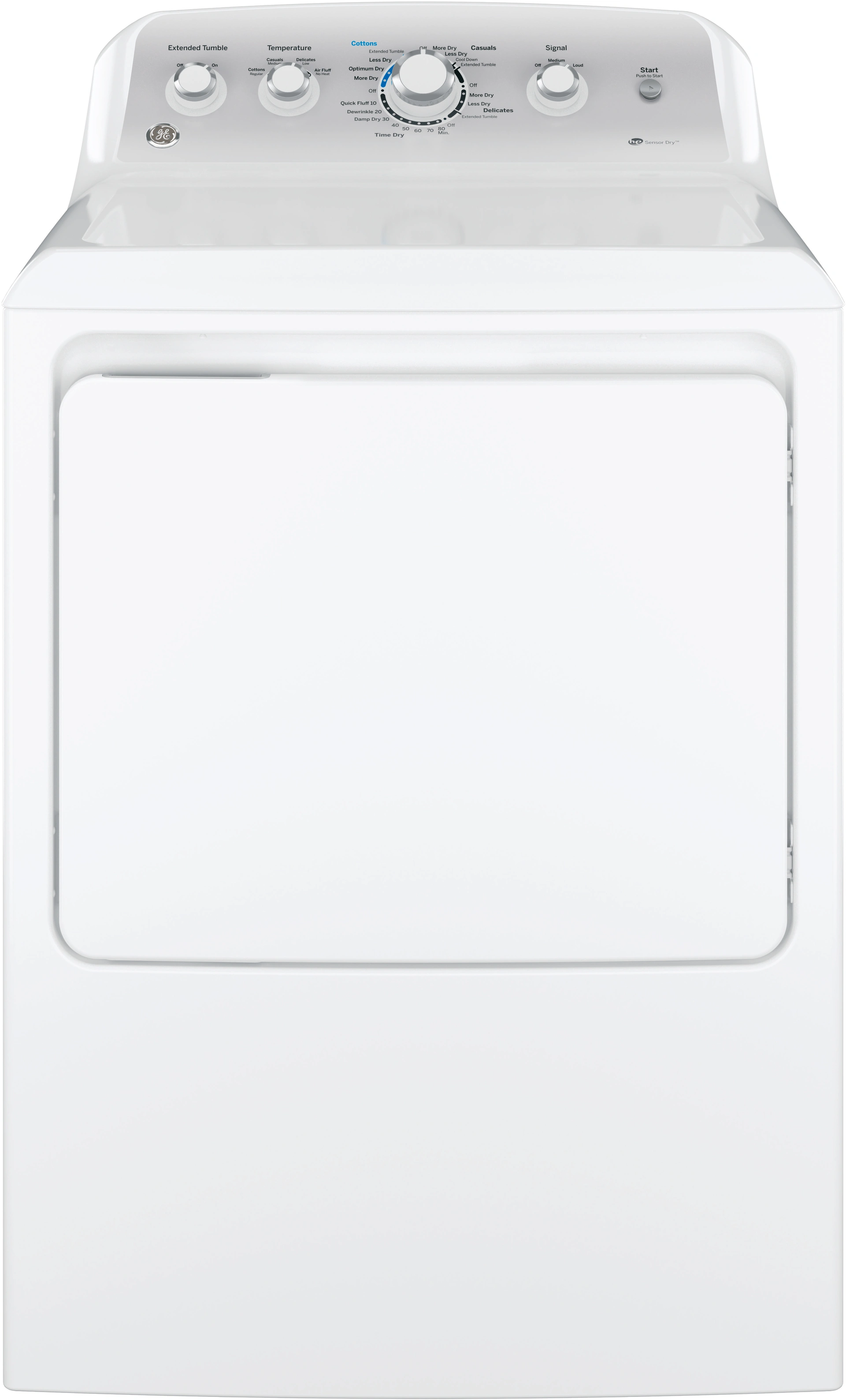 GE 7.2 Cu. Ft. White Electric Dryer Tolson Appliance Center Warrenton VA