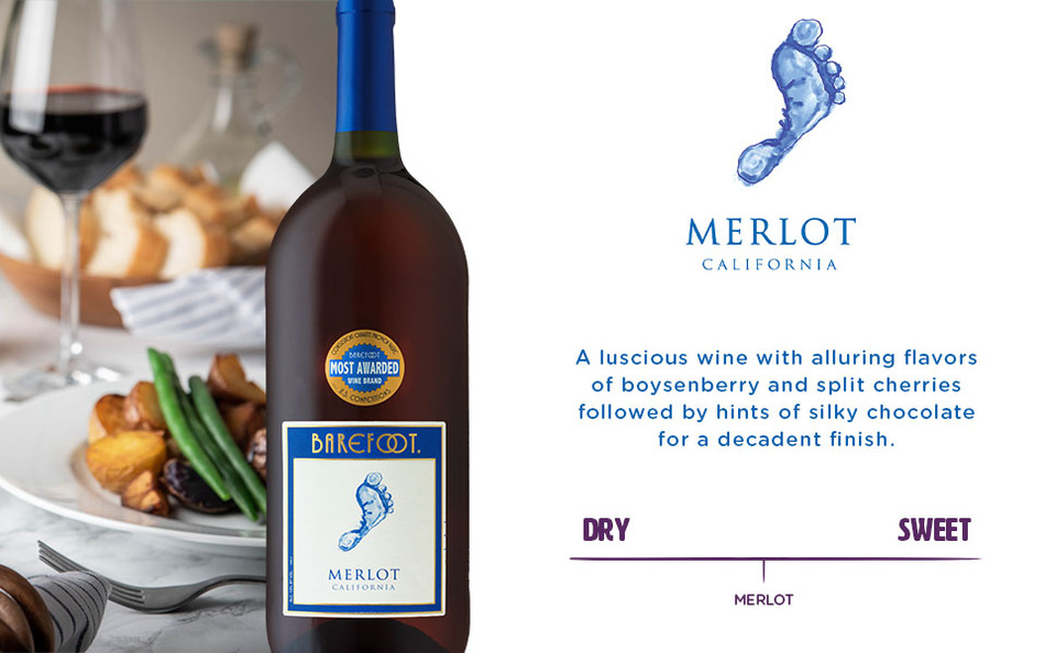 Barefoot Merlot Red Wine 75cl