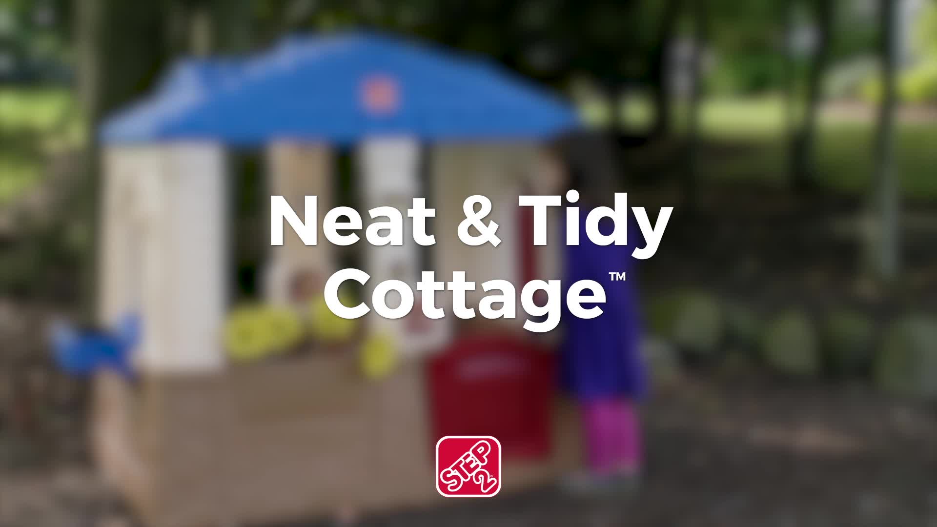 step2 neat and tidy cottage blue playhouse