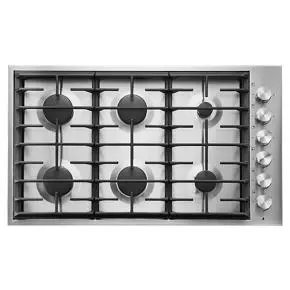 JennAir JGC7636BS Euro-Style 6-Burner Gas Cooktop | Abt