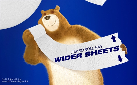 Jumbo Roll has wider sheets