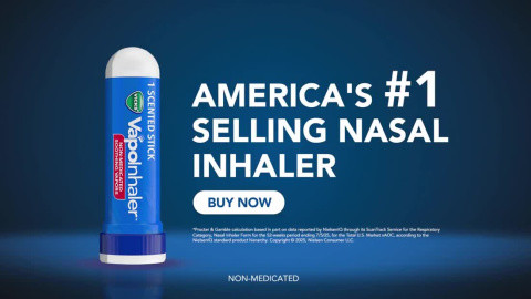 Vicks VapoInhaler Portable Nasal Inhaler Non-Medicated - 2 Count