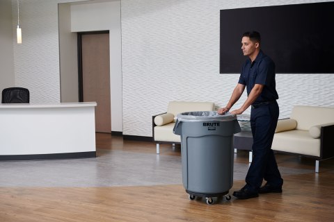 Gray Rubbermaid Brute Large 44-Gallon Plastic Garbage Can - Ace Hardware -  Ace Hardware