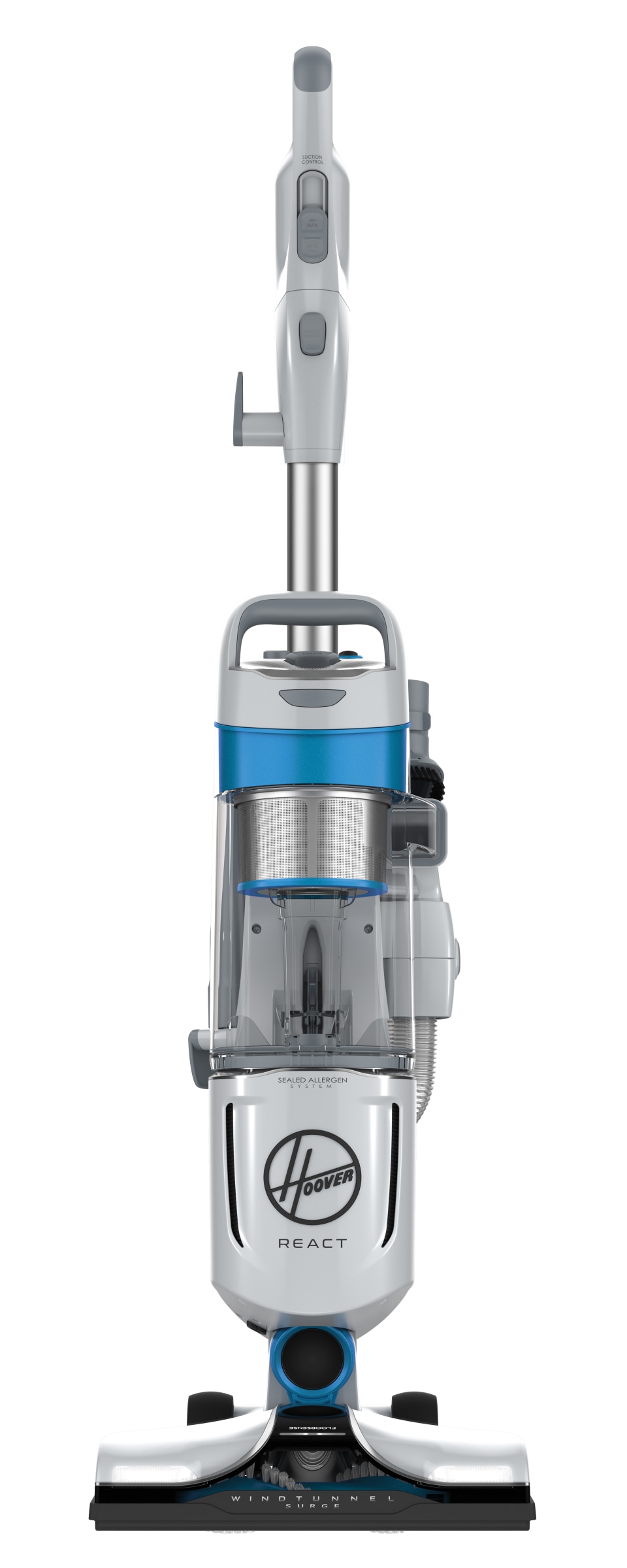 Hoover React Powered Reach Lite Bagless Upright Vacuum, UH73400