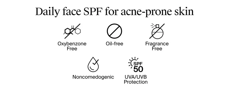 no oxybenzone, sunscreen for face, sunscreen for oily skin, face sunscreen spf 50, matte sunscreen