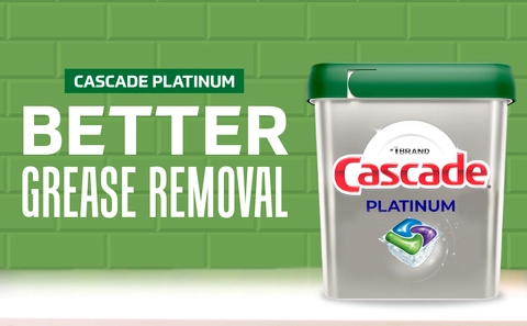 Cascade Platinum: Better Grease Removal.