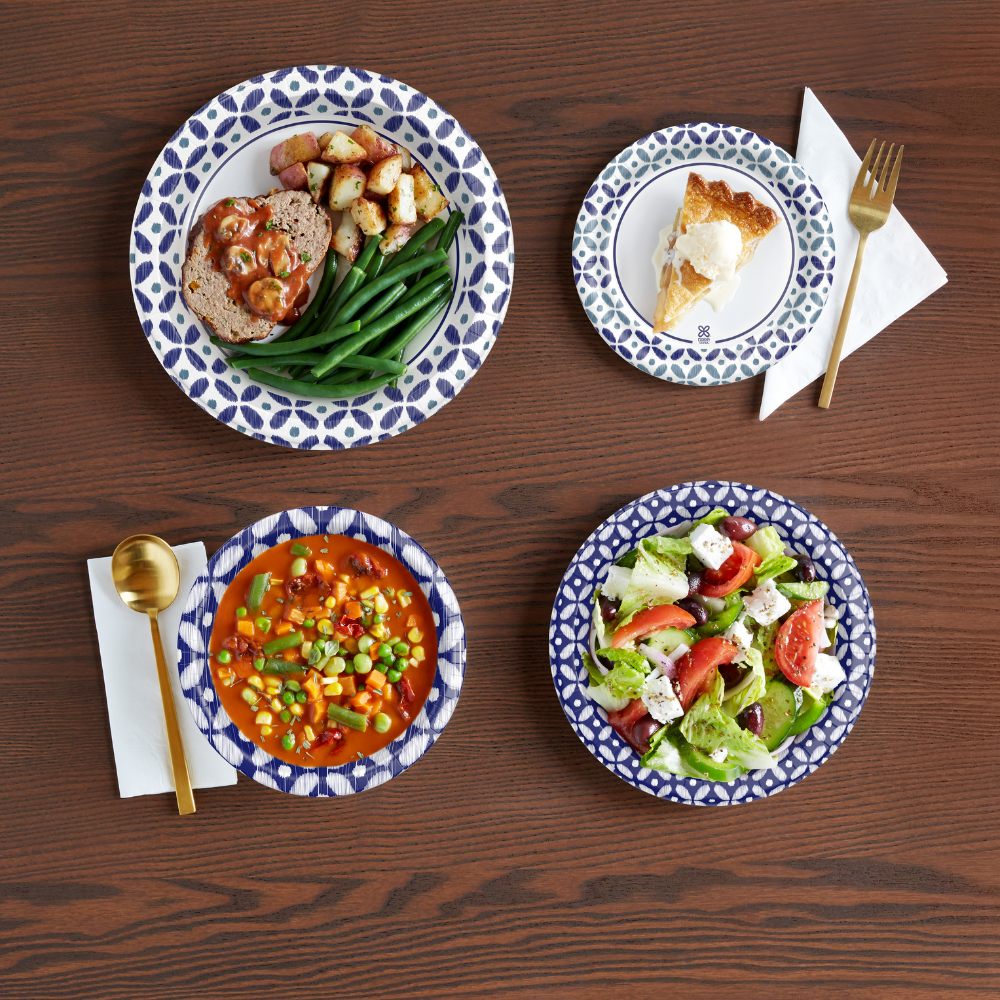 Dixie Ultra® Disposable Large Paper Plates, 11 ½ inch, Dinner Size Printed Disposable  Plate, 25 Count