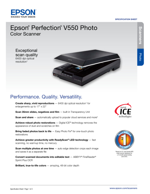 epson v550 software review