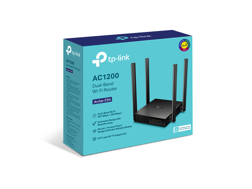 tp-link ARCHC54 AC1200 Dual Band Wi-Fi Router | BrandsMart USA
