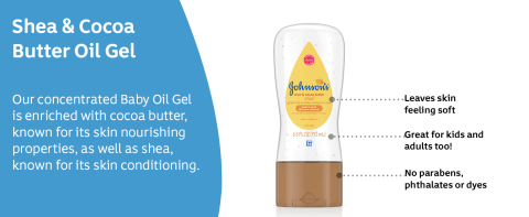 Johnson's Baby Oil Gel With Shea & Cocoa Butter Cocoa Butter