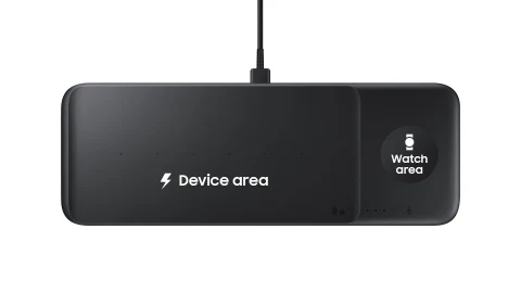 SAMSUNG - Wireless Charger Trio｜Black Wireless Charger Trio, Black Mobile Accessories - EP