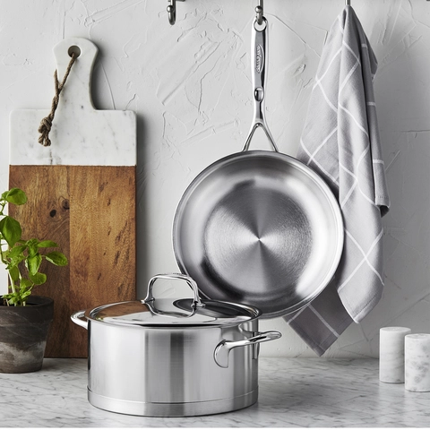 Demeyere Atlantis Proline 9.4-inch Stainless Steel Fry Pan