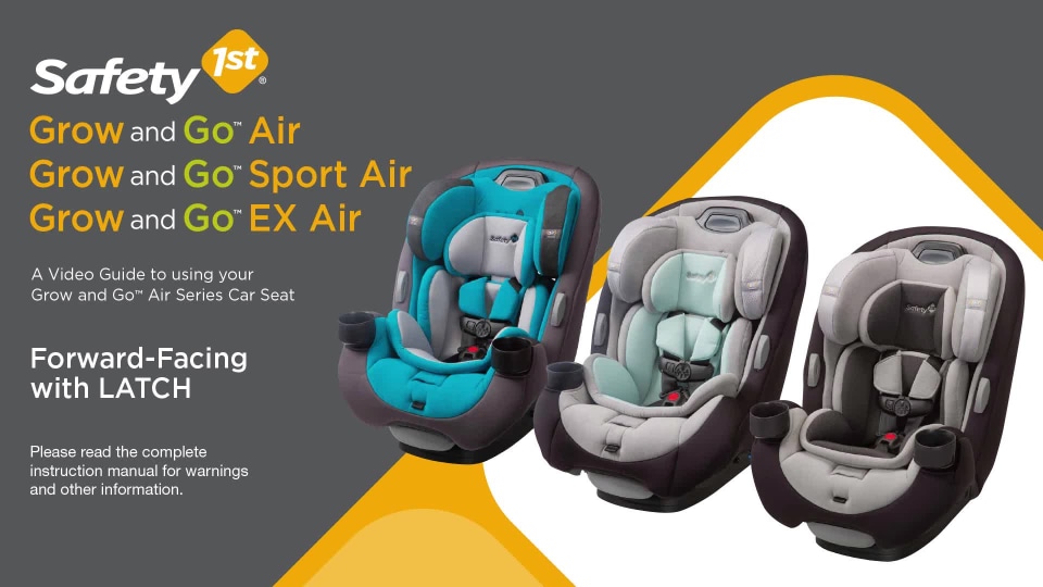 Safety 1st Grow and Go EX Air 3 in 1 Convertible Car Seat Onyx