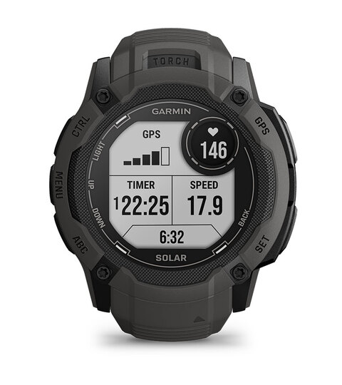 Garmin Instinct 2X Solar Rugged GPS Smartwatch, Graphite with 