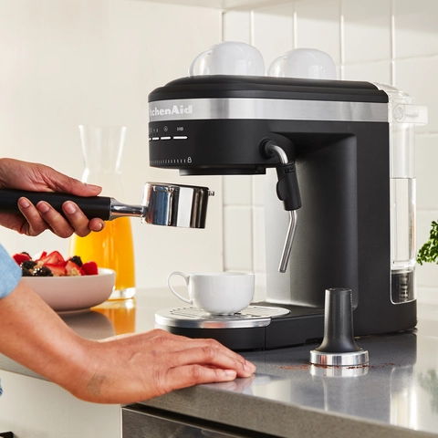 KitchenAid® Black Matte Semi-Automatic Espresso Machine | Frank's