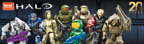 MEGA Halo 20th Anniversary Action Figures Set, 352 Pieces, 20