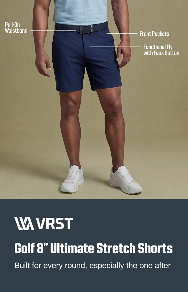VRST Men's Golf 8” Ultimate Stretch Pull-On Short | Golf Galaxy