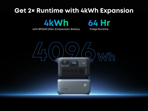 Anker SOLIX C2000X Gen2 Portable Power Station,2048 Wh/Peak 4000W