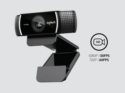 Logitech C922 Pro HD WebCam, Black (960-001087) Staples