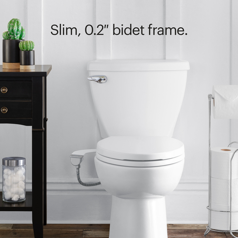 Slim, 0.2″ bidet frame.