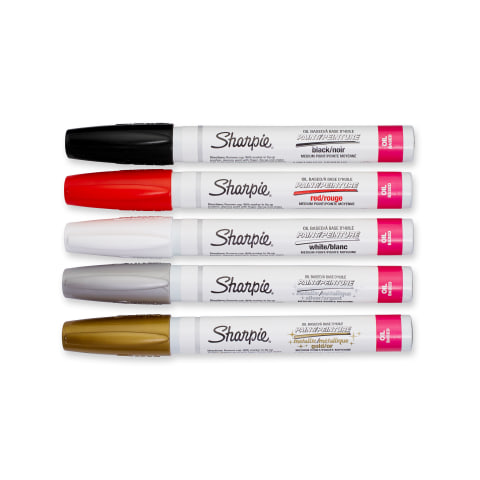 SHARPIE Oil-Based Paint Marker, Medium Point, Single, Red (SAN35550)