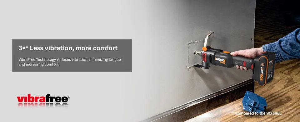 WORX Nitro WX698L 20V Cordless Oscillating Tool with VibraFree