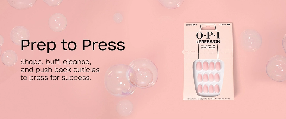 Step 1 prep nails by shaping and buffing with file, push back cuticles with cuticle stick, and cleanse nails with prep pad