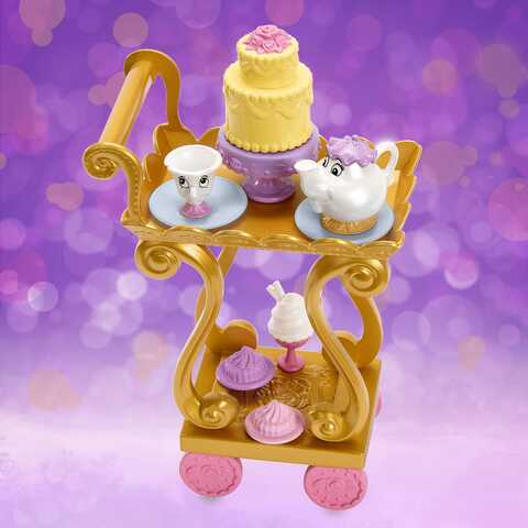 Beauty and the beast tea store set cart