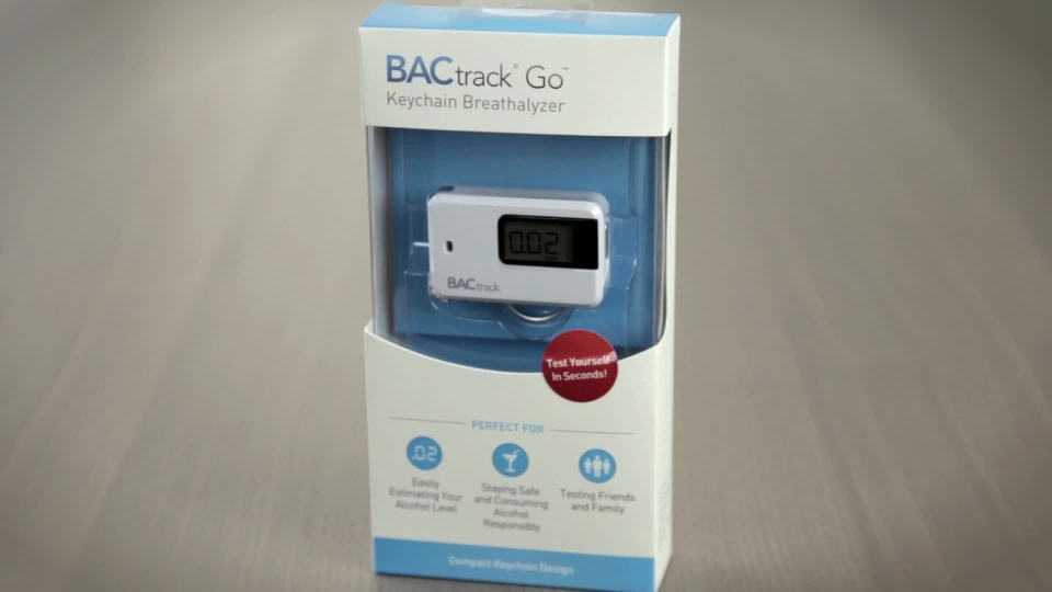 BACtrack Go Keychain Breathalyzer (White) UltraPortable Pocket