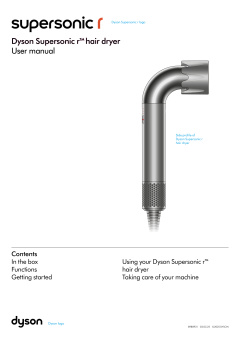View Dyson Supersonic r&#7488;&#7481; hair dryer User Manual PDF