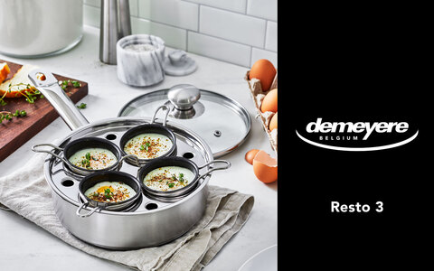 Demeyere Resto 4.8-Quart Stainless Steel Asparagus/Pasta Cooker Set