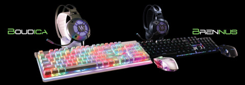 Image of keyboard, mouse and headset