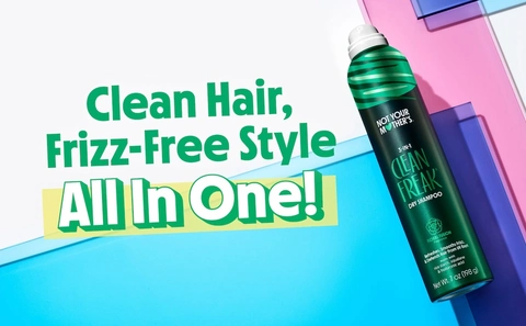 clean freak dry shampoo for oily hair roots hair frizz hair refresh smoother hair all hair types curly hair