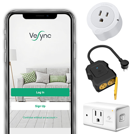  Etekcity Smart Plug WiFi Outlet with 2 Sockets & LED Camping  Lantern : Sports & Outdoors