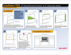 View Installation Tips: 24&#34; in 27&#34; Frameless Cabinet PDF