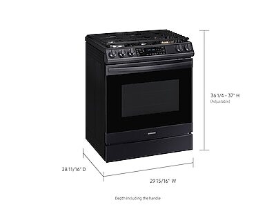 NX60T8511SG Samsung 30 Front Control Wifi Enabled Slide-In Gas Range with Air  Fry and Convection 