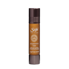 PEPPERMINT HALO&#174;   Usage: Head, neck &amp; shoulder tension   Format: Small roll-on for targeted application   Ingredients: Peppermint, Eucalyptus, Rosemary   Application: Head, neck &amp; shoulders 