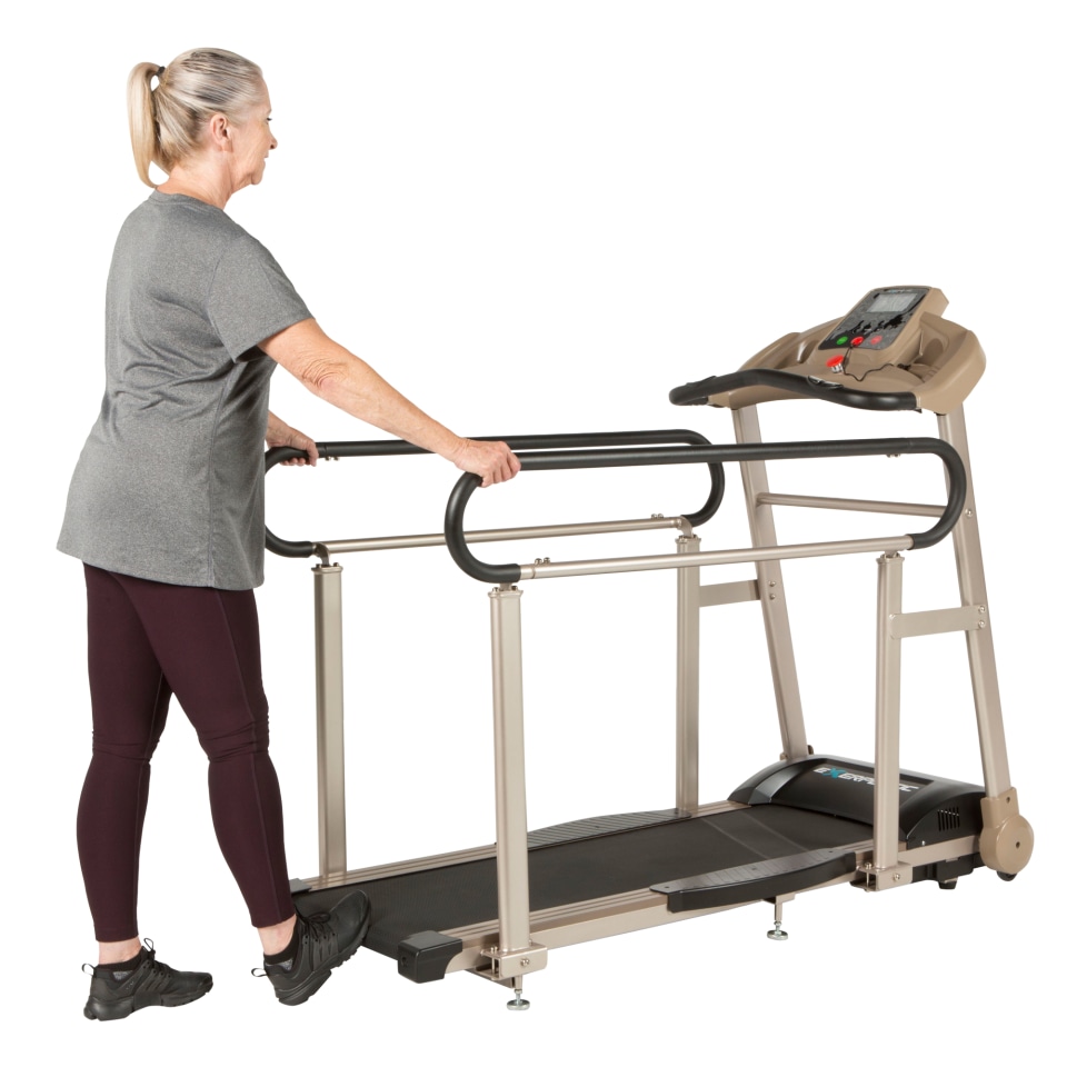 Walking Treadmill with Long Handrail for Seniors and Recovery