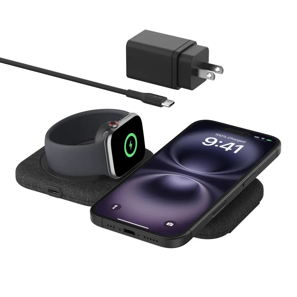 Belkin BOOST CHARGE Pro 2-in-1 Magnetic Charging Pad - WIZ026TTBK