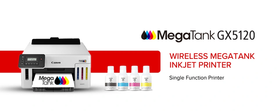 Canon MAXIFY GX5120 Wireless Color Inkjet Printer with 3 Year