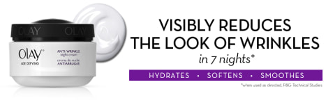 Visibly reduces the look of wrinkles in 7 nights