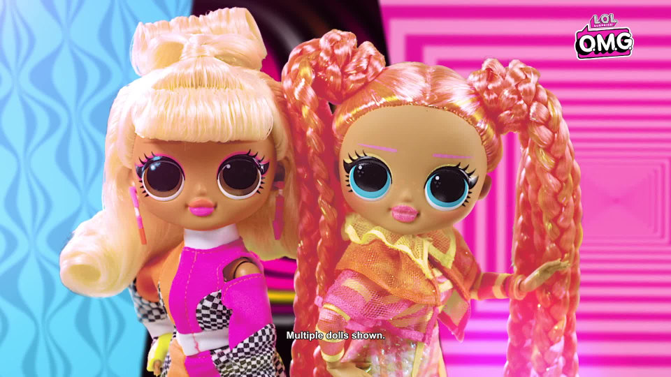 Neon Light Doll Surprise Speedster O.M.G LOL Fashion Doll Orange L.O.L 