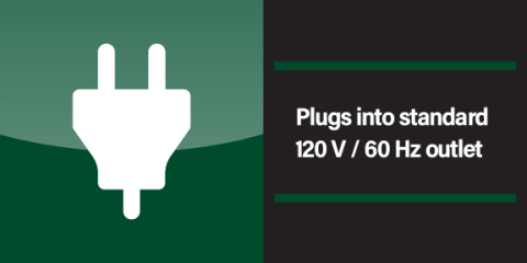 Icon showing plug safety features