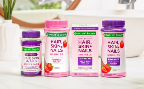 Nature's Bounty® Optimal Solutions Hair, Skin & Nails with Biotin and  Collagen, 80 Gummies | Meijer