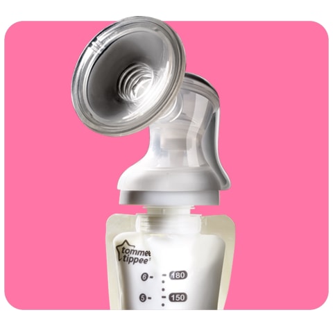 Pump directly from your Spectra breast pump into Tommee Tippee