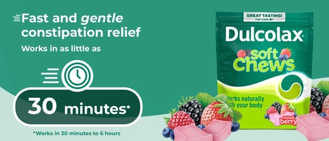 Dulcolax Saline Laxative Soft Chews Mixed Berry Flavor - 30 Count