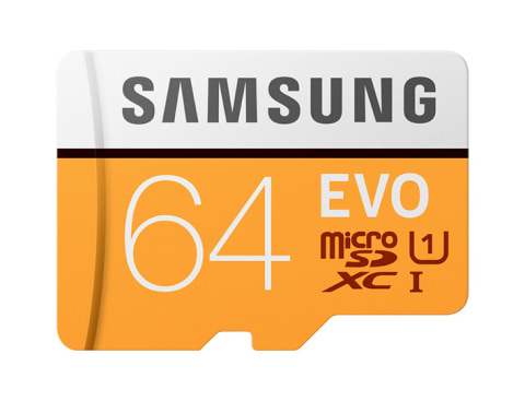 Samsung 64GB microSDXC EVO Memory Card w/ Adapter