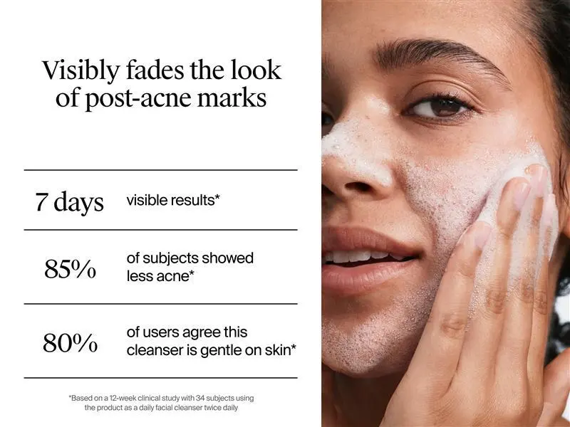 anti acne face wash, daily acne face wash, 2% salicylic acid, salicylic acid cleanser